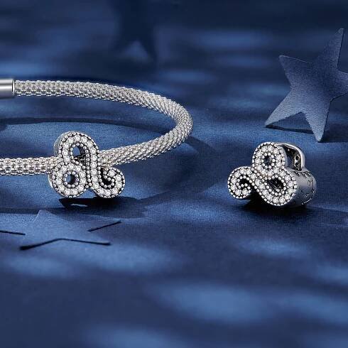  Pandora styl Lev šťastný zvěrokruhový přívěsek - SCC2516-5 