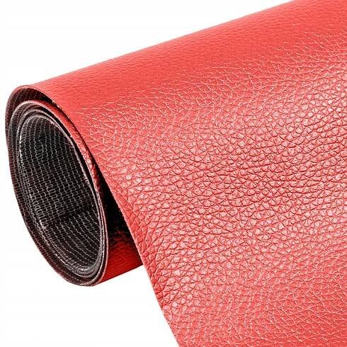 SAMOLEPICÍ EKO KŮŽE SKAJ ČERVENÁ SILNÉ LEPIDLO 560g/m2 50x137cm