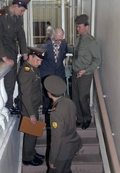 Andrei Chikatilo in court