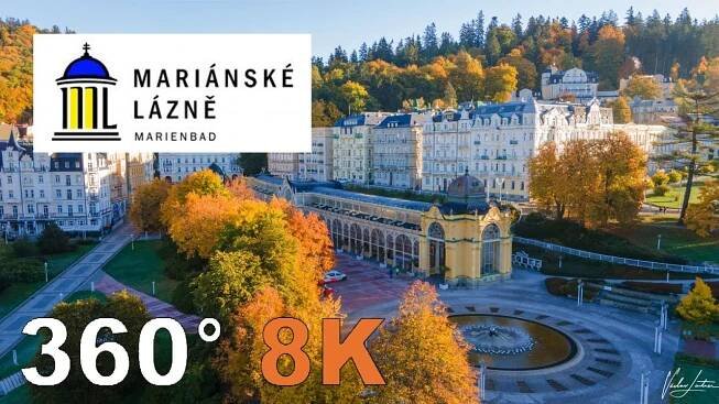 Město Mariánské Lázně - VR 360, rozlišení 8K