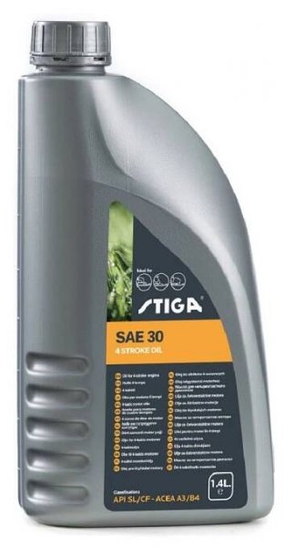 Olej SAE 10W 30 STIGA 1,4L - ZAHRADATECH