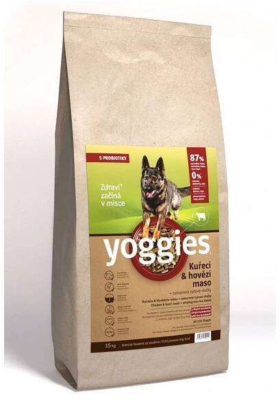 Za studena lisované granule vyrábí Yoggies