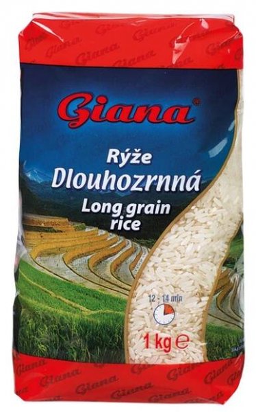 Rýže Dlouhozrnná 1kg Giana