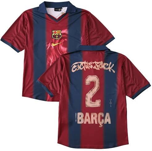 Pánský retro dres FC Barcelona x Travis Scott 2000/01 domácí edice