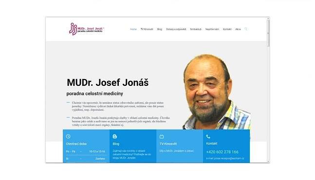 Nové stránky poradny MUDr. Josefa Jonáše | Marion