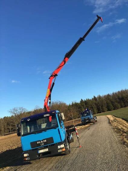 MAN LE 12.180 + HR Palfinger 6000 + CTS 5038 Petr Trapl | Prodej, opravy a přestavby nákladních automobilů.