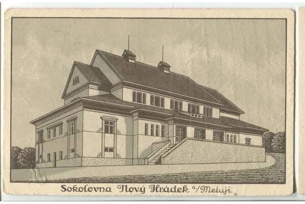 Nový Hrádek, Nové Město nad Metují, Náchod, Sokol, sokolovna - Antikvariát Valentinská