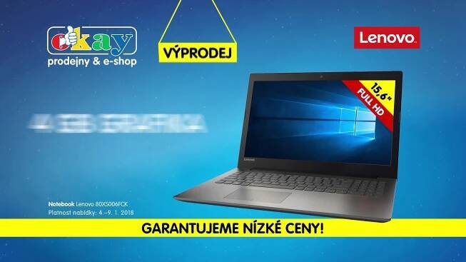 Pořiď si notebook Lenovo ve výprodeji!