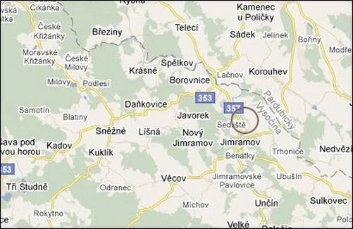 Kontakty - Sedliště u Jimramova okres Ždár nad Sázavou kraj Vysočina