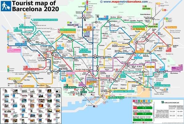 mapa barcelona památky