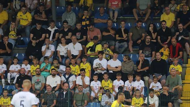 FC Zlín - 1. FC Slovácko 1:1 (fanoušci, 2. kolo, červenec 2025)