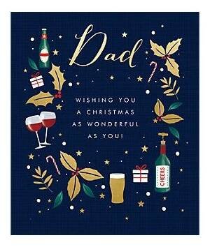 Woodmansterne Dad Christmas Card | Holiday design card, Charity christmas cards, Luxury christmas cards