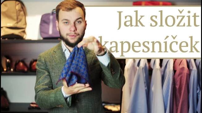 Jak složit kapesníček do saka za 20 vteřin