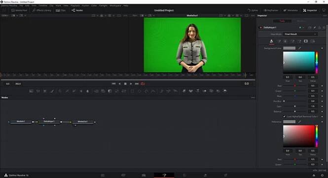 green screen software Davinci Resolve