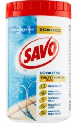 Unilever Savo bazén Maxi Komplex 3v1 chlorové tablety dezinfekce vody, 1,2 kg