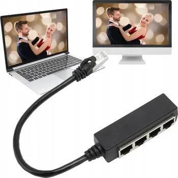 ADAPTÉR ROZBOČOVAČ LAN RJ45 4xRJ45