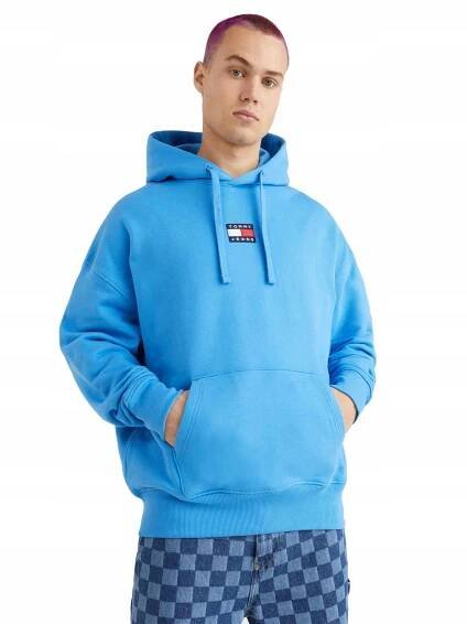 TOMMY HILFIGER PÁNSKÁ MIKINA BADGE MODRÁ vel. L