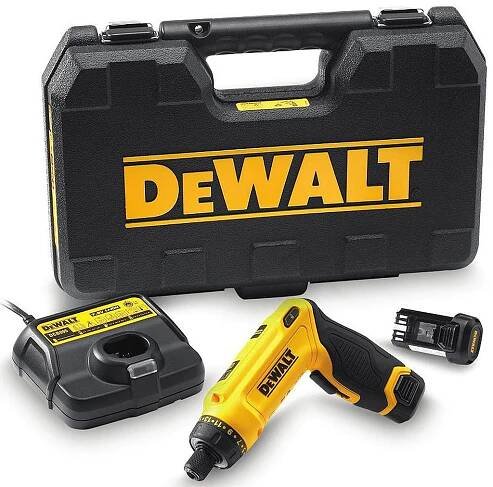 DeWALT DCF680G2 Aku Gyroskopický šroubovák 1/4" (4Nm/2x1,0Ah/7,2V) kufr Tstak