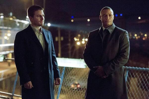 Arrow - Vertigo - Z filmu - Stephen Amell, David Ramsey