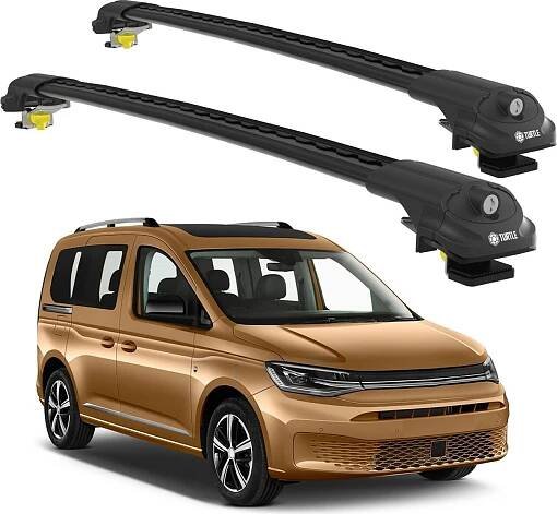 TURTLE STŘEŠNÍ NOSIČ AIR-1 VOLKSWAGEN CADDY ALL 2020 - 2024, Černá