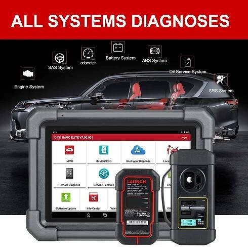 2025 Launch X431 Immo Elite All-in-One Car Key Programming Diagnostic Tool