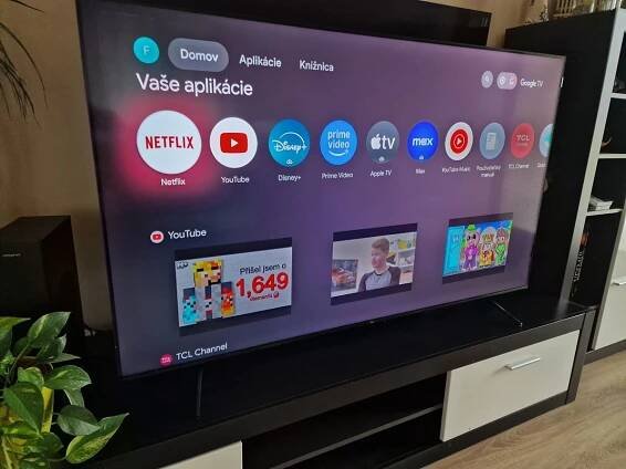 TCL 65T8B - herný TV za dobrú cenu Základom je tu Google TV systém