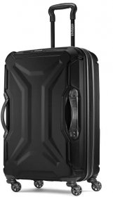 American Tourister Cargo Max 25" Hardside Medium Checked Spinner Luggage Single Piece - Black - Walmart.com