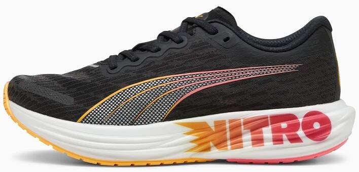  Pánské boty PUMA DEVIATE NITRO 2 FF 309697_01 BLACK/SUN STREAM/SUNSET GLOW 