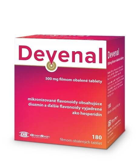 Devenal 500mg 1 x 180 tbl, liek na vnútorné použitie