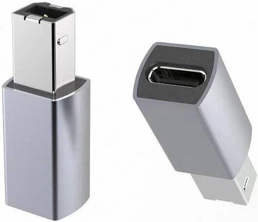 PremiumCord Aluminium USB C female - USB2.0 B Male adaptér