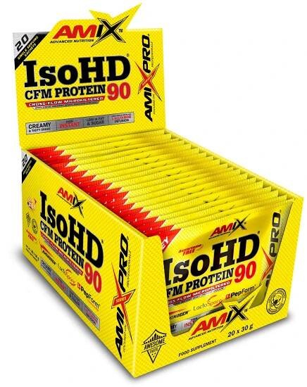Amix AmixPro IsoHD 90 CFM protein 20x 30 g dvojitá bílá čokoláda od 870 Kč