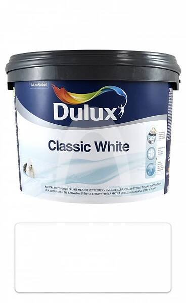 DULUX Classic White - akrylátová malířská barva do interiéru 10 l Bílá