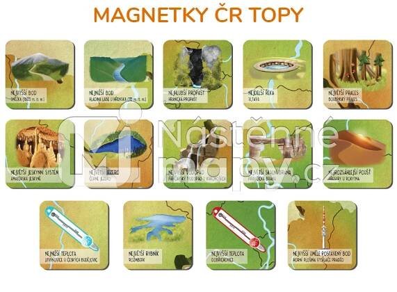 Dětská magnetická mapa ČR Tuláčkův svět | nastennemapy.cz
