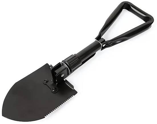 PRONETT XJ3306 Polní skládací lopatka černá
