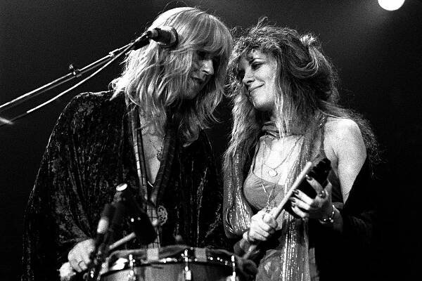 Fleetwood Mac, Rock and Roll Hall of Fame (Class of 1998) Christine McVie and Stevie Nicks perform at The Omni Coliseum in Atlanta Georgia June 1, 1977