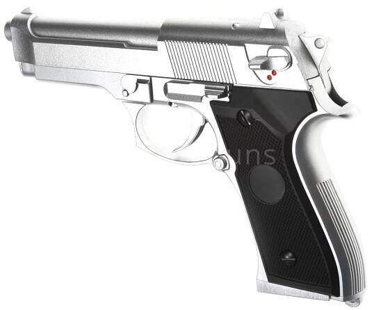 Beretta M92F AEP, stříbrná, Cyma, CM.126 | AirsoftGuns