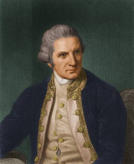 Painting of Captain James Cook.