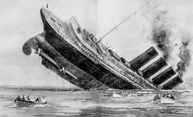 Konspirační teorie kolem potopení parníku Lusitania
