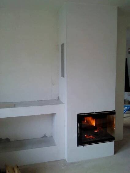 krby - fotky realizací focené na stavbě při předání