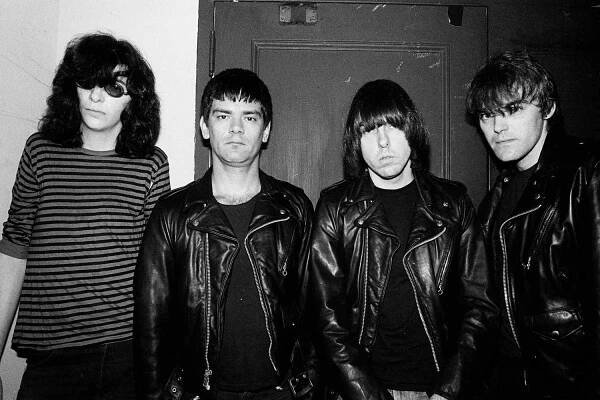 Joey Ramone (1951 - 2001), Dee Dee Ramone (1951 - 2002), Johnny Ramone (1948 - 2004) and Marky Ramone of the Ramones at the Metro in Chicago, Illinois, May 13, 1980