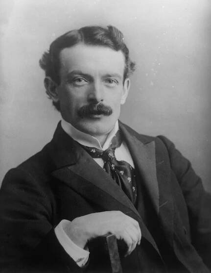 David Lloyd George by Elliott & Fry - half-plate negative