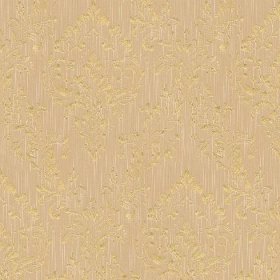Profhome Textilní tapeta ornament Profhome 306594-GU reliefná lesklá zlatá béžová 5,33 m2