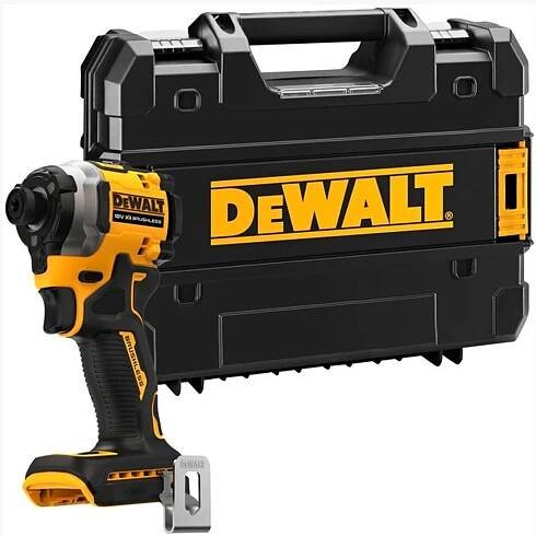 DeWALT DCF850NT Aku rázový utahovák / šroubovák (1/4"/205 Nm) XR (18V/bez aku) kufr Tstak