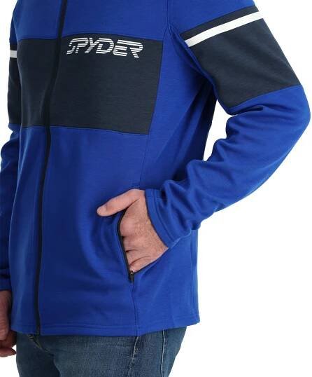 Pánská fleeceová bunda Spyder M Speed Fleece Jacket - electric blue - Ski a Bike Centrum Radotín