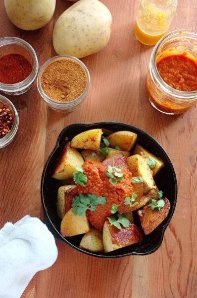 An easy Patatas Bravas recipe you can make at home any night of the week. This tapas restaurant favorite works great as an appetizer or even brunch.