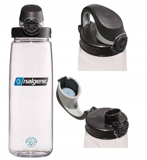 LÁHEV LAHEV NA PITÍ NA VODU NALGENE OTF NÁUSTEK 700 ml 0,7L CLEAR BLACK TRITAN
