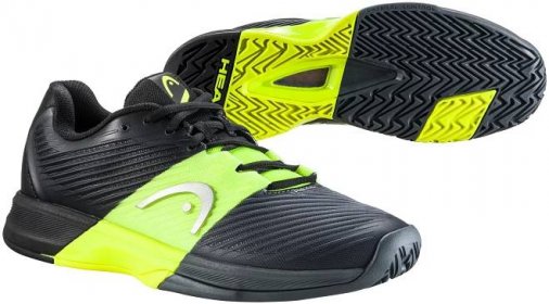 Pánská tenisová obuv Head Revolt Pro 4.0 AC Black/Yellow