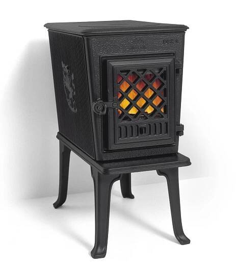 JOTUL litinová kamna F 602 ECO BP, prosklená dvířka, dvoustupňové spalování CB, lak černý