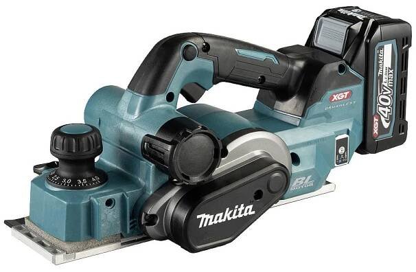 Makita KP001GZ hoblík na akumulátor bez akumulátoru, bez nabíječky Šířka hoblování: 82 mm Hloubka drážky: 50 mm : Půhy.cz