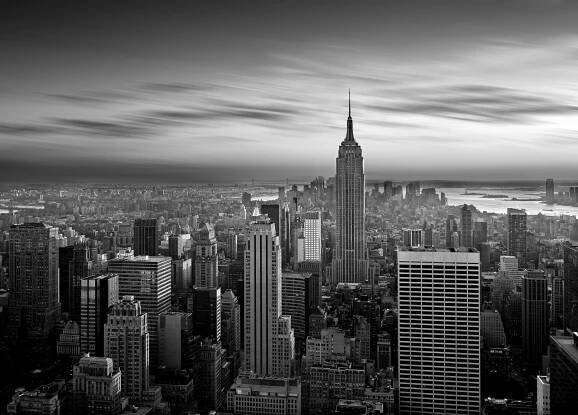 Manhattan b&w — Stock obrázek